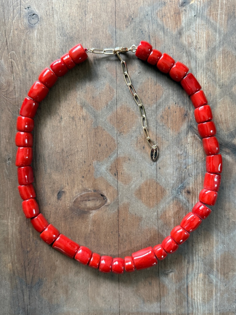 Free People Soleil Red Necklace